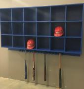 softball helmet box, softball dugout storage